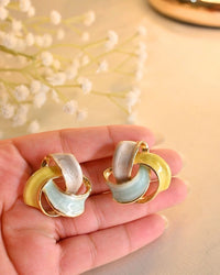 Bloom Bend Earings-Yellow