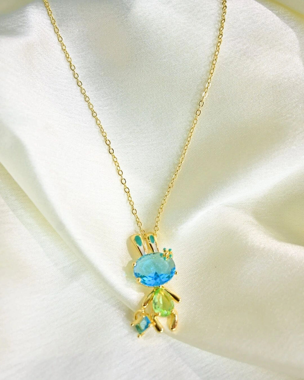 Crystal Bear Necklace