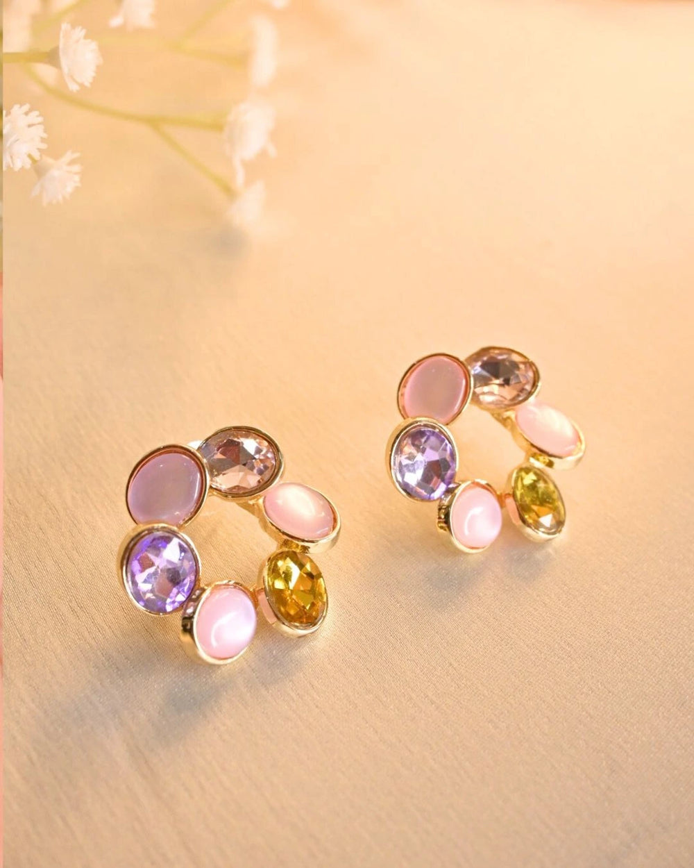 Crystal Loom Earings