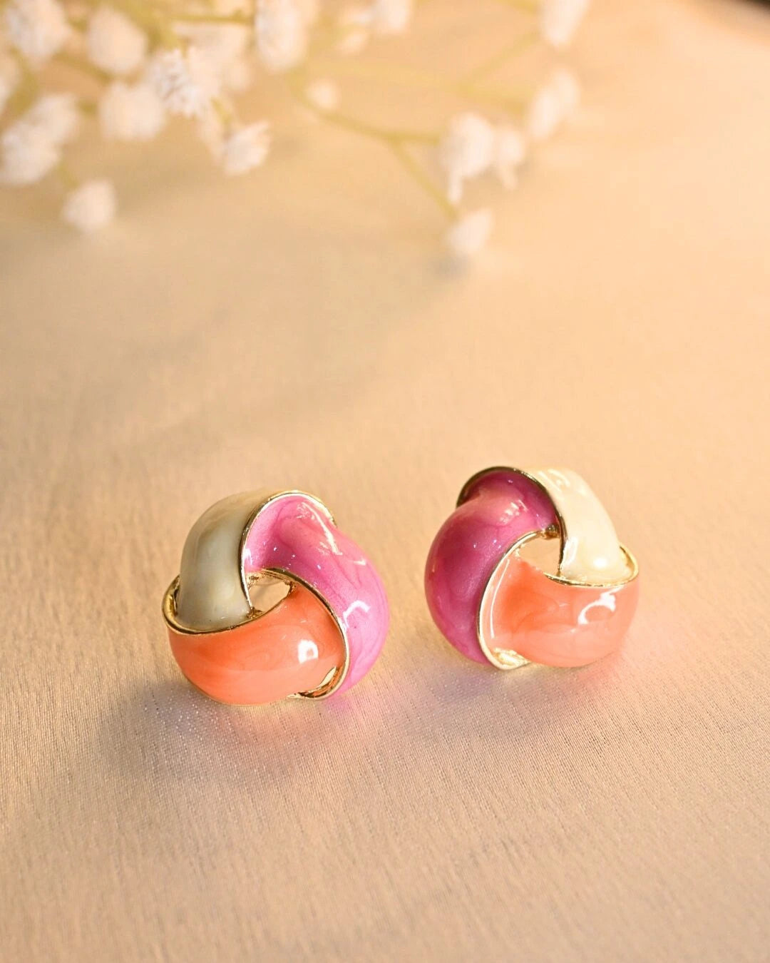 Demi Flora Earings- pink
