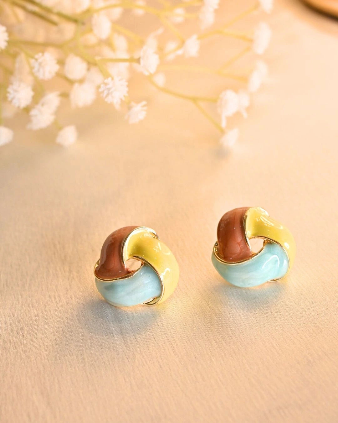 Demi Flora Earings- Yellow