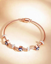 Evil Eye Rose Gold Bracelet