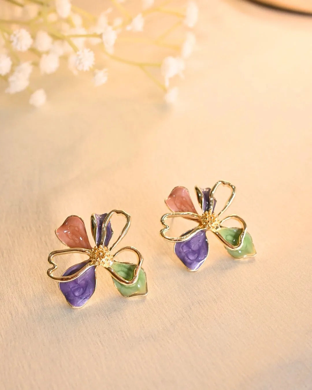 Flora Flicks Earings- Lavender