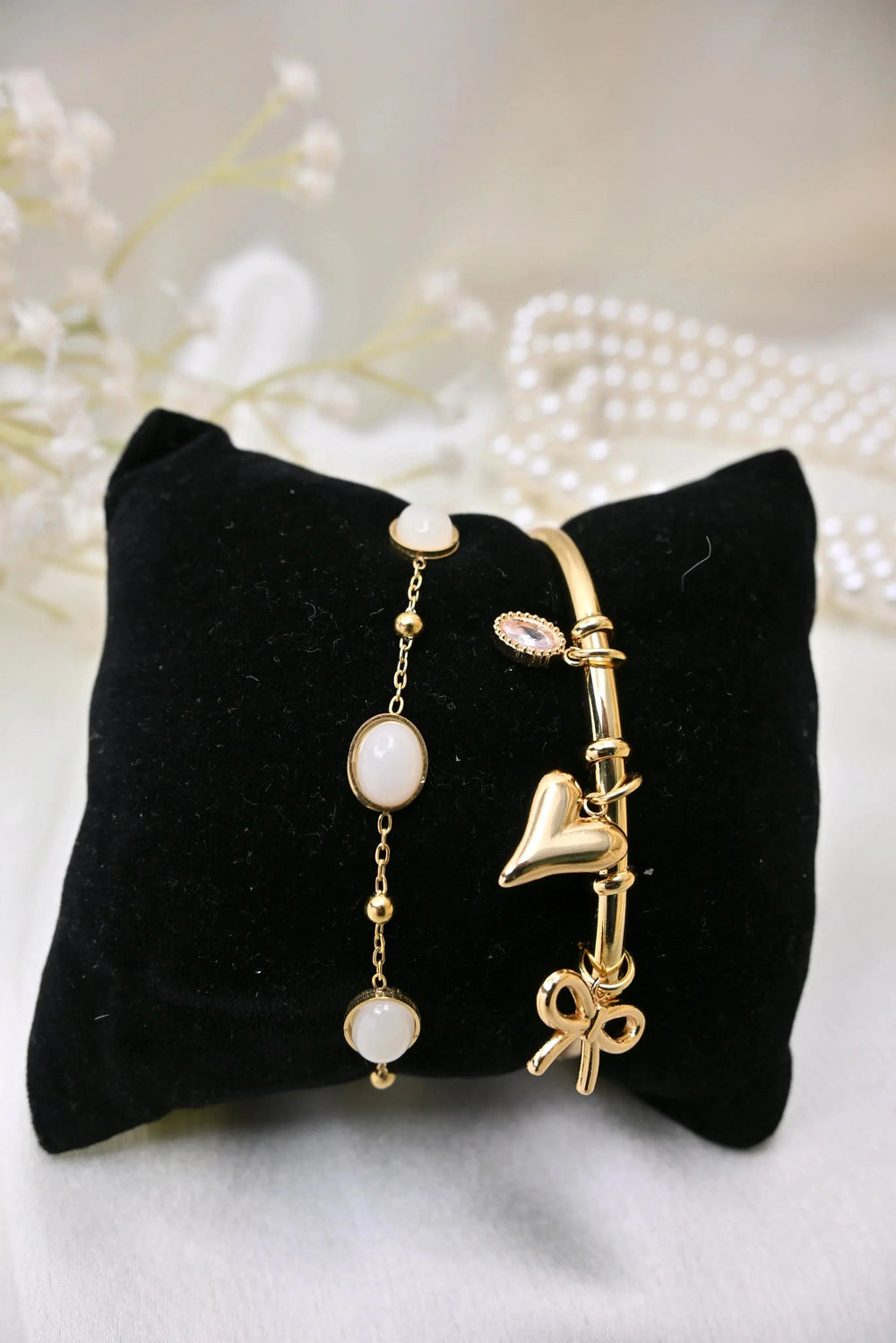 Hanging Charms with Moonstone Combo (2 piece)