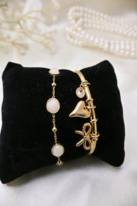 Hanging Charms with Moonstone Combo (2 piece)