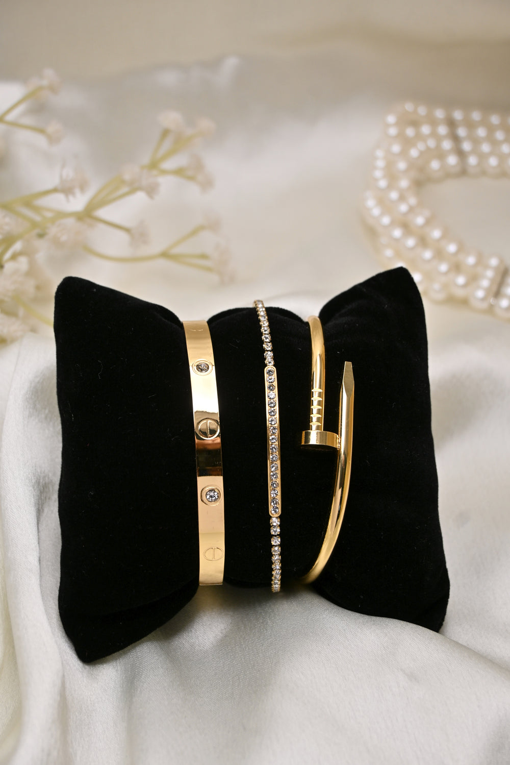 Cartier Combo with Tennis Bracelet (3 piece)