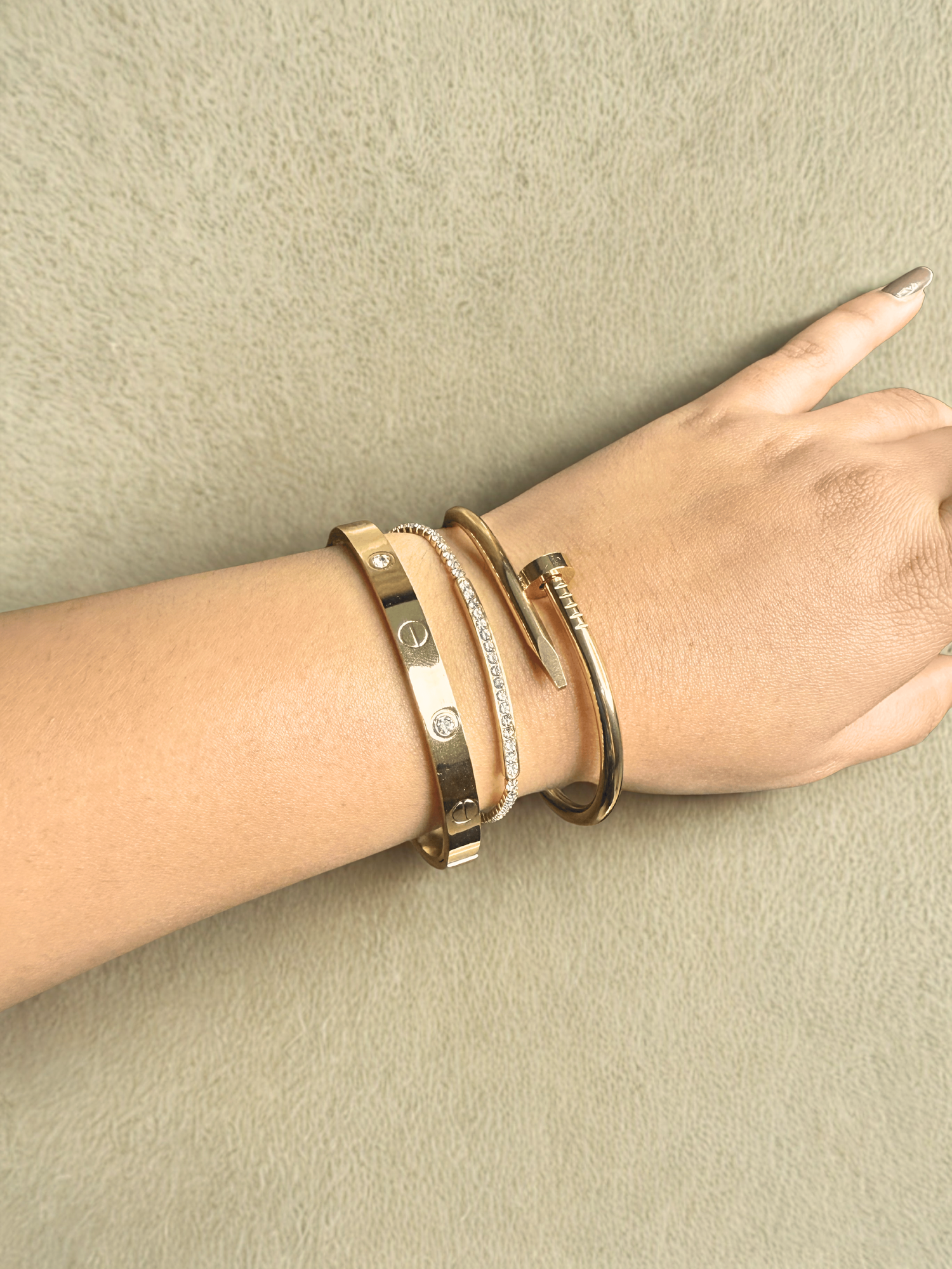 Cartier Combo with Tennis Bracelet (3 piece)