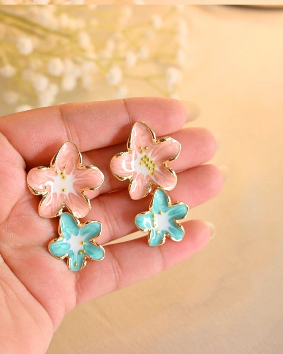 Peonyl Double Whirl Earings