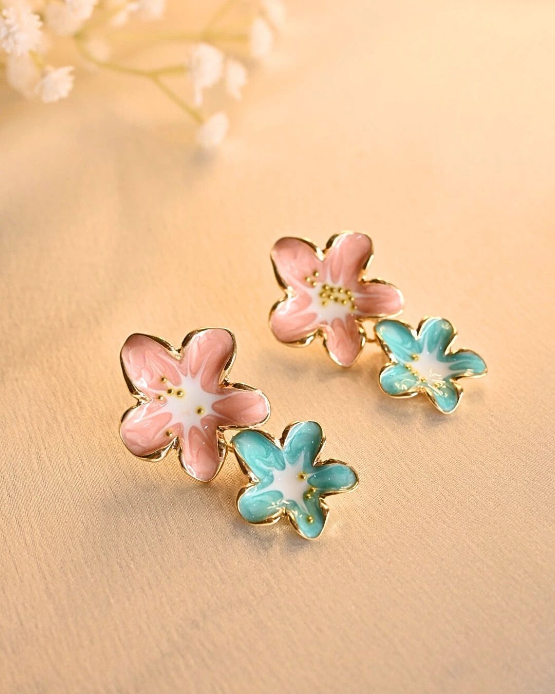 Peonyl Double Whirl Earings