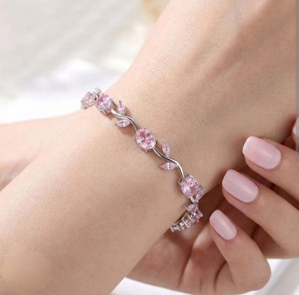 Aurora Silver Tulip Bracelet